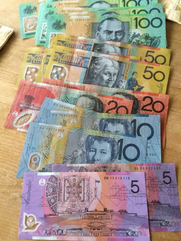 Buy Australian Dollar Bills
